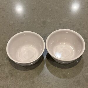 Elegant taupe Ceramic Bowls sold as a pair
